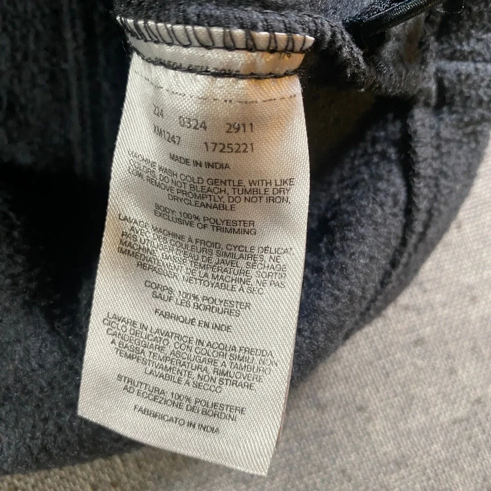 Columbia Mens Fleece Jacket Full Zip Gray Black Outdoors Coat M‎